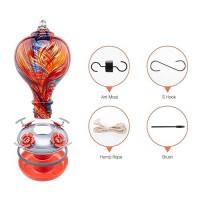 Muse Garden Hummingbird Feeders Blown Glass Hummingbird Feeder Garden Backyard Decor 32Oz Mexican Stripes