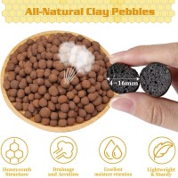 Legigo 7 Lbs Organic Expanded Clay Pebbles 4Mm 16Mm Light Expanded Clay Aggregate Natural Clay Pebbles For Hydroponic Aquap