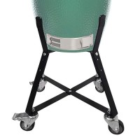 Quantfire Small Big Green Egg Nest Grill Stand For Big Green Egg Accessories Rolling Nest With Heavy Duty Locking Caster Wheel