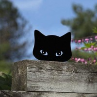 Qmetalart Black Cat Decorations Metal Garden Yard Art Decor Farmhouse Home Decor Outdoor Ornaments D Cor Courtyard Lawn Gift Id