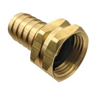 Gridtech Brass Garden Hose Adapter Swivel Fitting 34