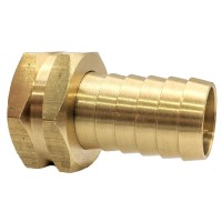 Gridtech Brass Garden Hose Adapter Swivel Fitting 34