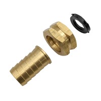 Gridtech Brass Garden Hose Adapter Swivel Fitting 34