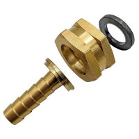 Gridtech Brass Garden Hose Adapter Swivel Fitting 38 Barb And 34 Ght Female Connector Heavyduty Highpressure Support