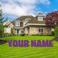 Victorystore Custom Yard Letters 20 Inch Yard Words Custom Name Yard Letters 8 Characters Max Includes Stakes Purple