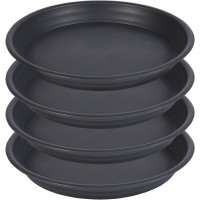 Saucerhome Plant Saucer Pot Tray 8 Inch 4 Packs 10 Inch 98 Inch Plastic Flower Planter Saucers And Drip Trays For Indoors Ou