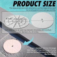 Tongass 9 18 Skimmer Valve Lids Perfect Replacement Part For 9 Pool Lids Spa Lids Highly Durable Pool Skimmer Cover W