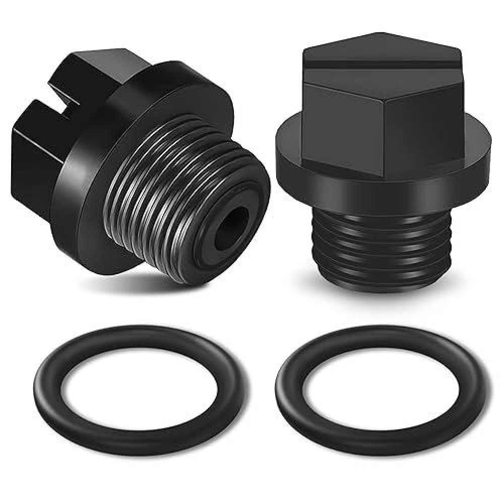 Tongass 2Pack Black Drain Plugs With Oring Compatible With Hayward Pumps Part Number Spx1700Fg Exact Replacement Pool Pump P