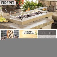 Vchin Fire Pit Glass Copper Fire Glass For Propane Fire Pit Fireplace And Outdoor Decorative 14 Inch Reflective Glass Fire P