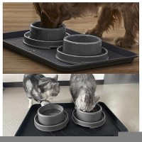 Petlike Boot Tray For Entryway Indoor Pet Food Mat Tray 23 X 155 Inch 2 Packs Waterproof Rubber Shoe Tray For Indoor And Out