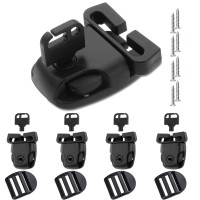 4 Sets Spa Hot Tub Cover Clips Latch Replacement Kit Hot Tub Cover Latches Clip Lock For Cover Straps With Keys And Hardwares Ac