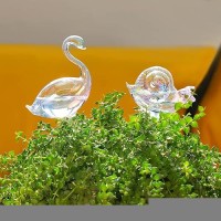 Nihome Glass Plant Self Watering Bulbs 3Pack Iridescent Pearl Home Potted Planter Watering Bulbs Insert Decorative Devices Vaca