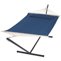 Suncreat Extra Large Hammocks For Outside Heavy Duty Hammocks With Stands Included Navy