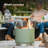 Solo Stove Bonfire 25 Inch Heat Deflector Enhance Warmth And Comfort For Your Fire Pit Durable 304 Stainless Steel Maximiz