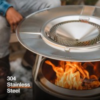 Solo Stove Bonfire 25 Inch Heat Deflector Enhance Warmth And Comfort For Your Fire Pit Durable 304 Stainless Steel Maximiz