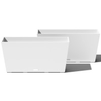 Veradek Pure Series Midori Trough Planter Large Rectangular Planter For Indoor Or Outdoor Deckporch Durable Allweather Use