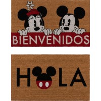 Gertmenian Disney Mickey Mouse Doormat Rug Retro Front Door Coir Mat Welcome Home Indoor Outdoor Entryway Carpet 2Pack 20X34