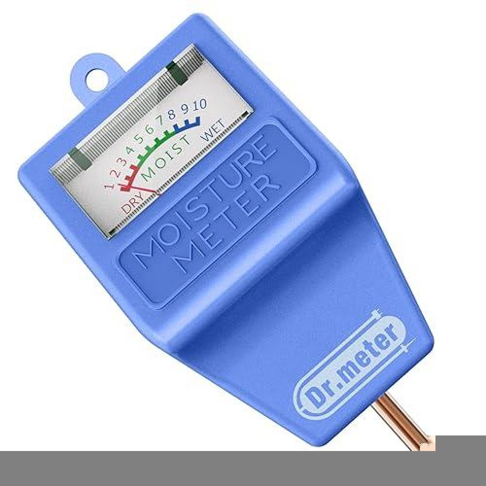 Dr.Meter Soil Moisture Meter Tester For Plants  Hygrometer Moisture Sensor For Houseplants Indoor Outdoor Garden Lawn Use - Plant Water Gauge Test Kit - No Battery Needed - Gardening Gifts