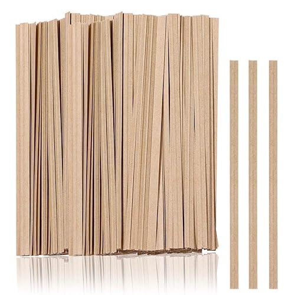 1000 Pcs Twist Ties Kraft Paper Twist Ties Plant Ties Reusable Bread Ties For Party Cello Candy Coffee Treat Bags Cake Pops 6