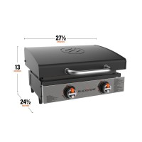 Blackstone 2144 Original 22 Tabletop Griddle With Integrated Protective Hood And Stainless Steel Front Plate Powder Coated S