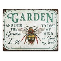 Wander Prints Gardener Gift Birthday Gifts For Mom Dad Grandma Grandpa Who Love Garden Bee Garden Sign Unique House Warming