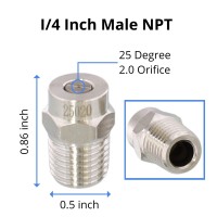 Essential Washer Stainless Steel Nozzle Tip For Surface Cleaner Pressure Washer Broom And Undercarriage Washer 4000 Psi 14 I