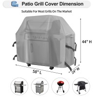 Outdoorlines Waterproof Heavy Duty Bbq Grill Cover Universal Barbecue Grill Covers Uv Resistant Barbeque Gas Grill Cover For O