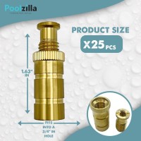 Bargain Brass Poolzilla Pool Safety Cover Brass Anchors For Concrete And Pavers 25 Pack Universal Fit