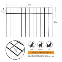 Yeson Animal Barrier Fence 30Ftl 15 Inh 15 Pack 24 15 Inch Dog Digging Fence Barrier Underground Decorative Garden Fence