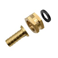 Gridtech Brass Garden Hose Adapter Swivel Fitting 12