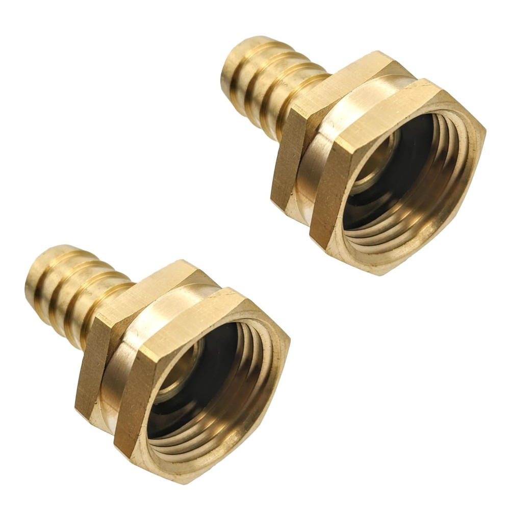 Gridtech Brass Garden Hose Adapter Swivel Fitting 58