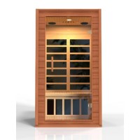 Dynamic Avila Elite 12Person Ultra Low Emf Under 3Mg Far Infrared Sauna Canadian Hemlock