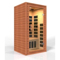 Dynamic Avila Elite 12Person Ultra Low Emf Under 3Mg Far Infrared Sauna Canadian Hemlock