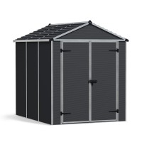 Palram Canopia Rubicon 6 X 8 Shed Gray