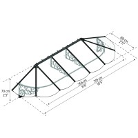 Palram Canopia Lily 3154 11 X 3 Awning Blackclear