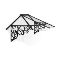 Palram Canopia Lily 7 X 3 Awning Blackclear