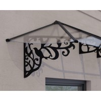 Palram Canopia Lily 7 X 3 Awning Blackclear