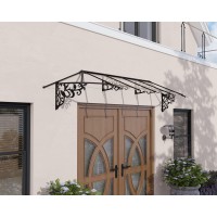 Palram Canopia Lily 12 X 3 Awning Blackclear