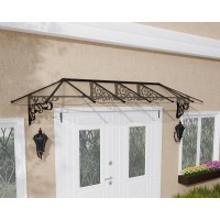 Palram Canopia Lily 12 X 3 Awning Blackclear