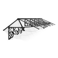 Palram Canopia Lily 4178 14 X 3 Awning Blackclear