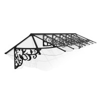 Palram Canopia Lily 4690 16 X 3 Awning Blackclear