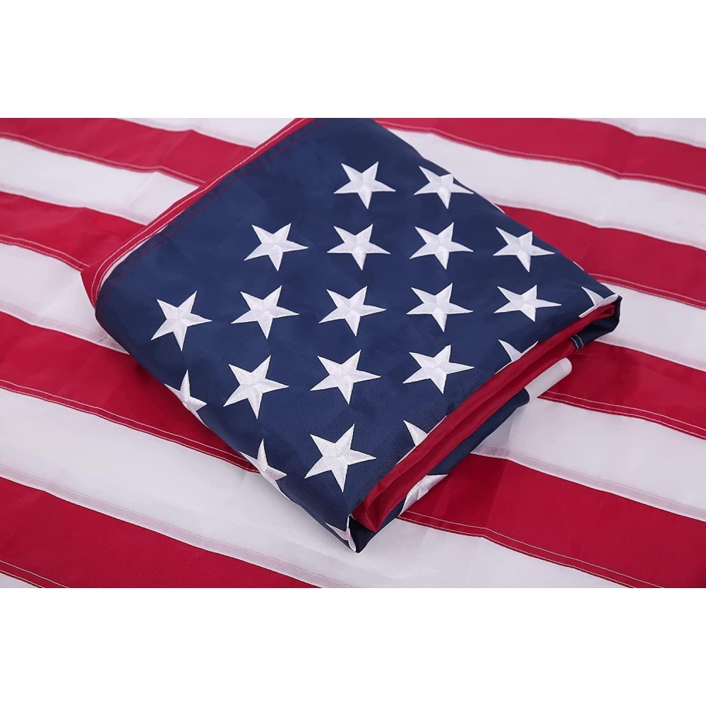 Linyup American Flag American Flags For Outside 210D Oxford Nylon American Flags For Outside 3X5 Brass Grommet For Easy Displ