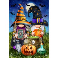 Briarwood Lane Halloween Gnomes Garden Flag Humor Spooky 125 X 18