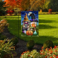 Briarwood Lane Halloween Gnomes Garden Flag Humor Spooky 125 X 18