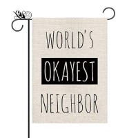 Funny Garden Flag Vertical Double Sided Outdoor Indoor Decor Holiday Burlap Yard Sign Flags 125 X 18 Inch