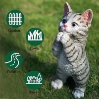 Cat Figurines Outdoor Statue Garden Decor Cat Statue Garden Statues Outdoor Clearance For Patio Lawn Decoration 91 Tall Gr