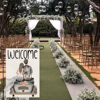 Welcome Bride And Groom Wedding Garden Flag 12 X 18 Inch Vertical Double Sided Anniversary Holiday Party Yard Outdoor Decor Df0