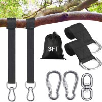 Werflyto Safe Tree Swing Hanging Straps Kit 3Ft10Ft15Ft20Ft Heavy Duty Holds 5500Lbs Extra Long Adjustable Tree Swing Strap