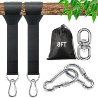 Veriluck Tree Swing Straps Hanging Kit 3Ft8Ft15Ft20Ft30Ft Strong Durable Holds Up To 5000Lbs Adjustable Tree Swing