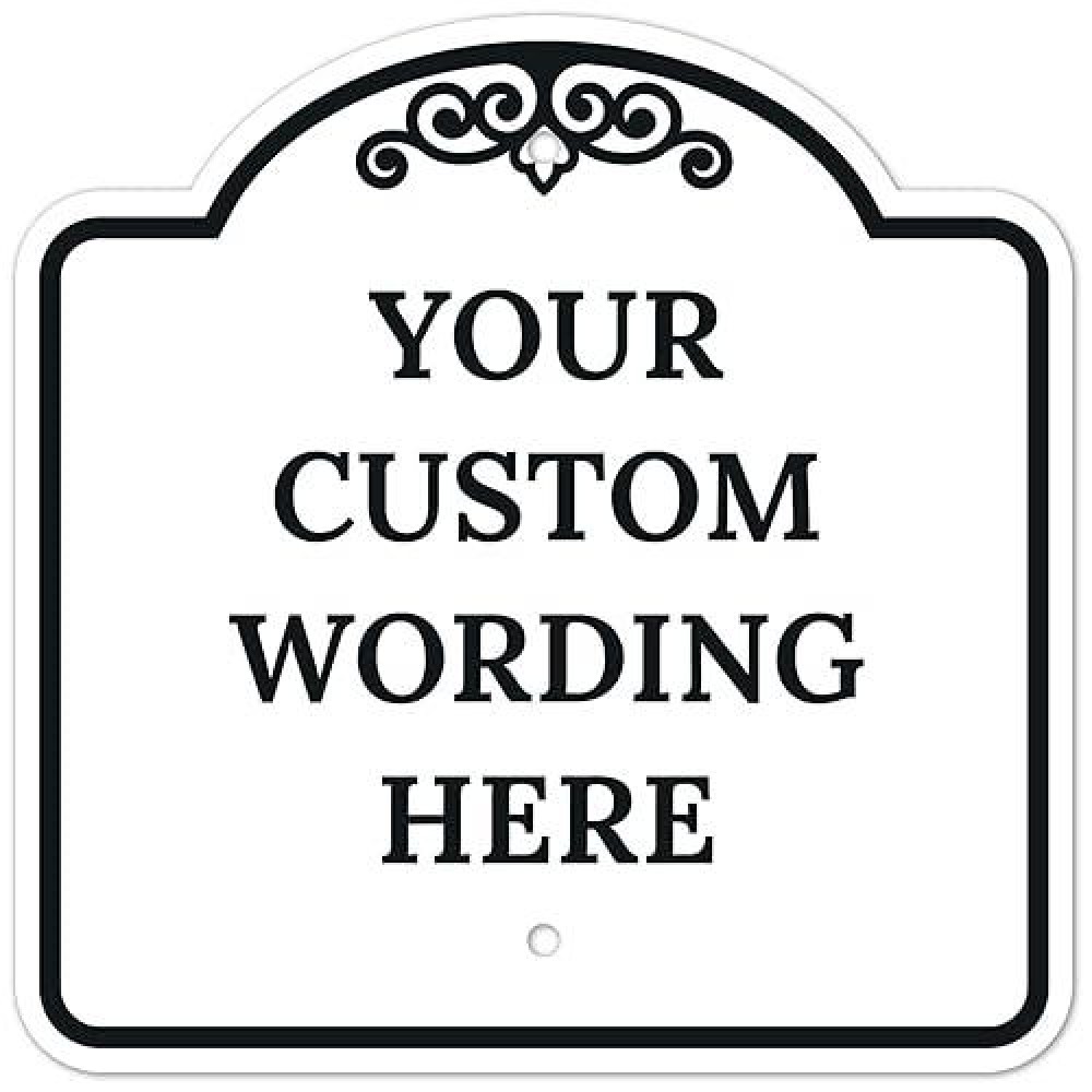 Sigo Signs Custom Indooroutdoor Decorative Sign Custom Personalized Black Border Sign 18X18 Inches Acm Fade Resistant Made